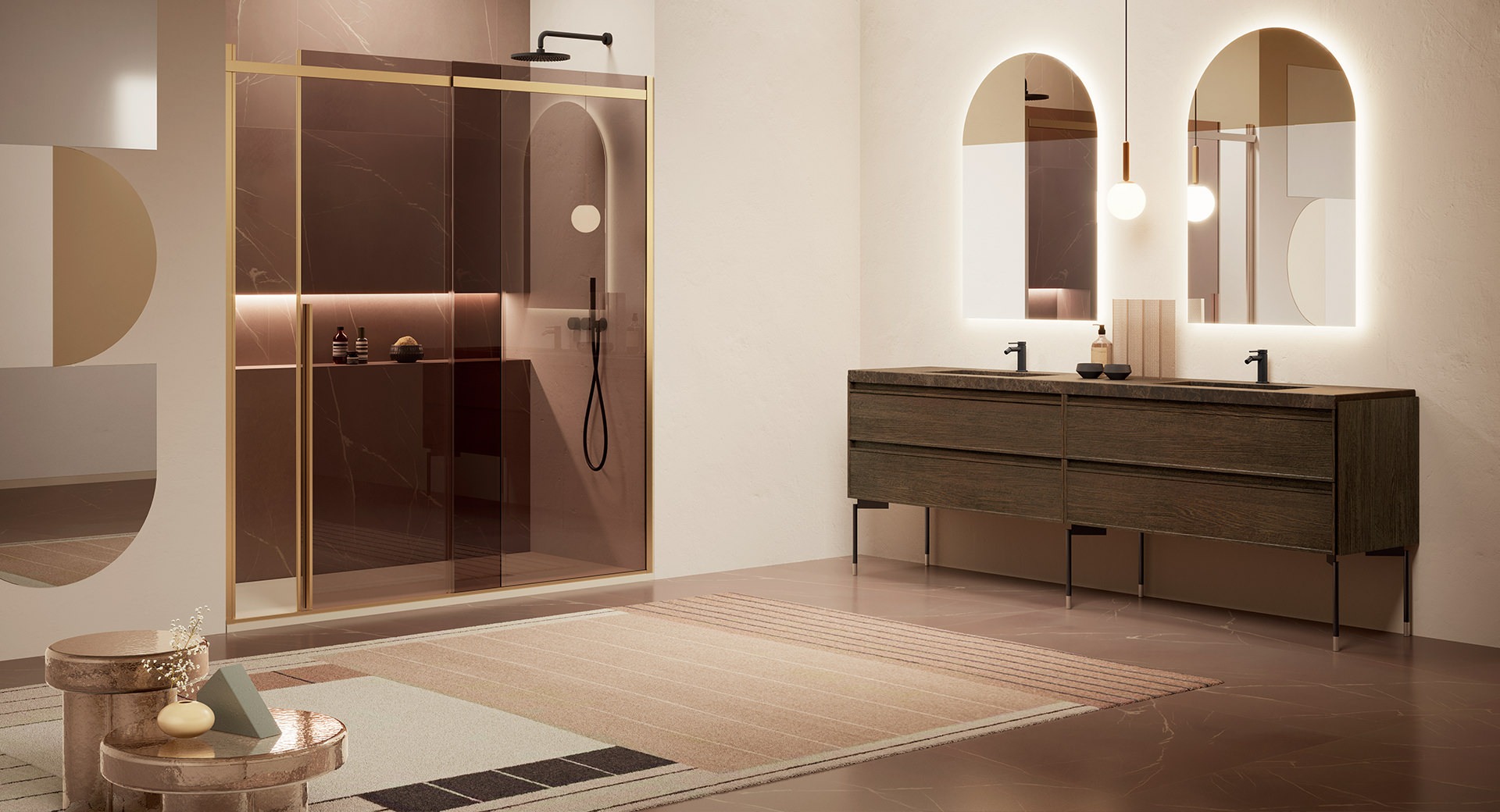 luxury Italian bathroom furniture by Artesi, Heritage collection