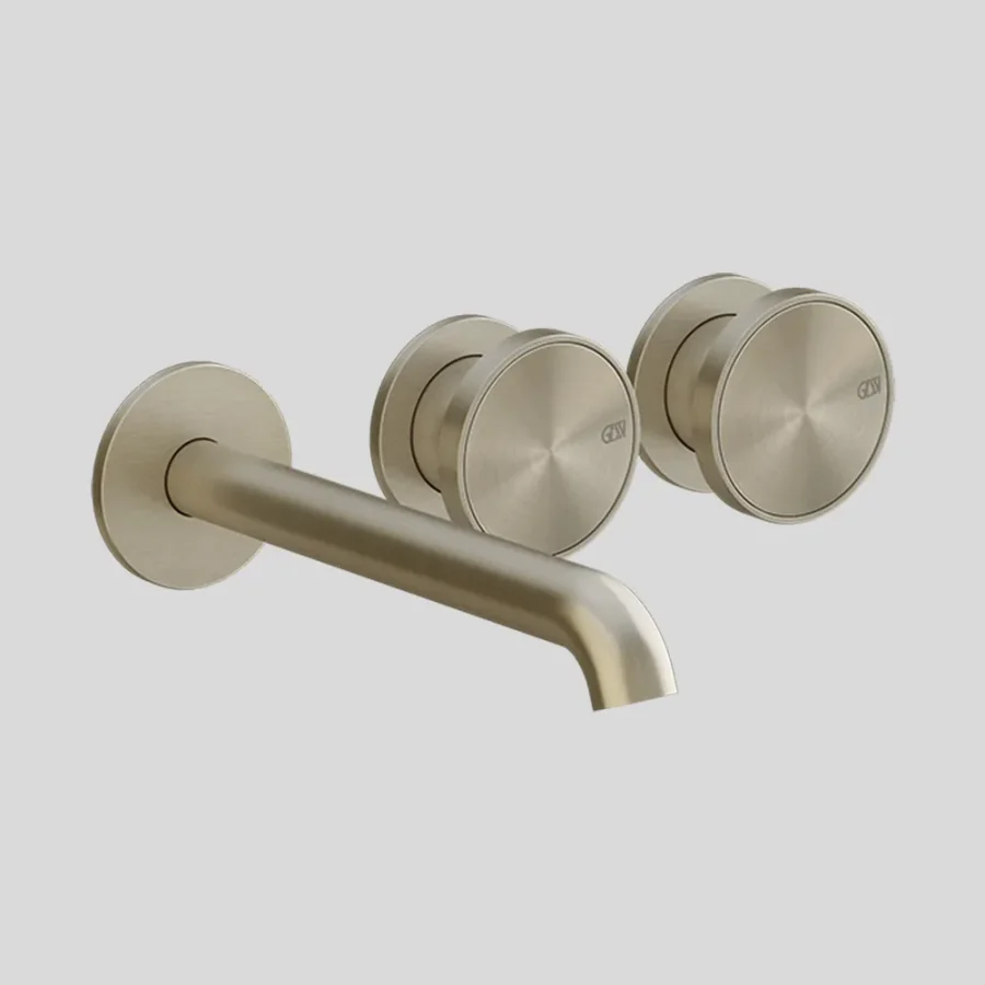 Origini 3 Hole Wall Mounted Basin Mixer Tap