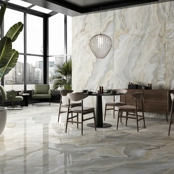 Irido Argento Polished Porcelain Tile