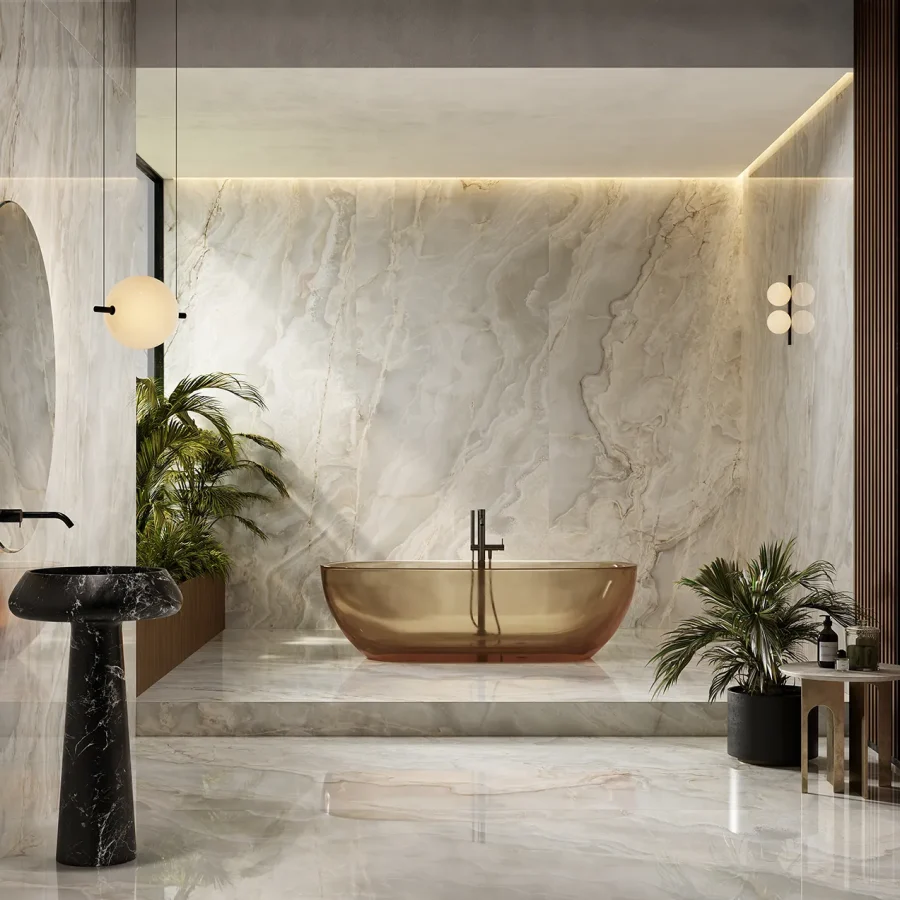 Irido Avorio Polished Porcelain Tile