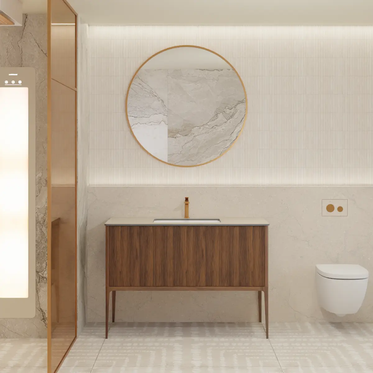 Valentina 120cm Walnut - Front HERO Image