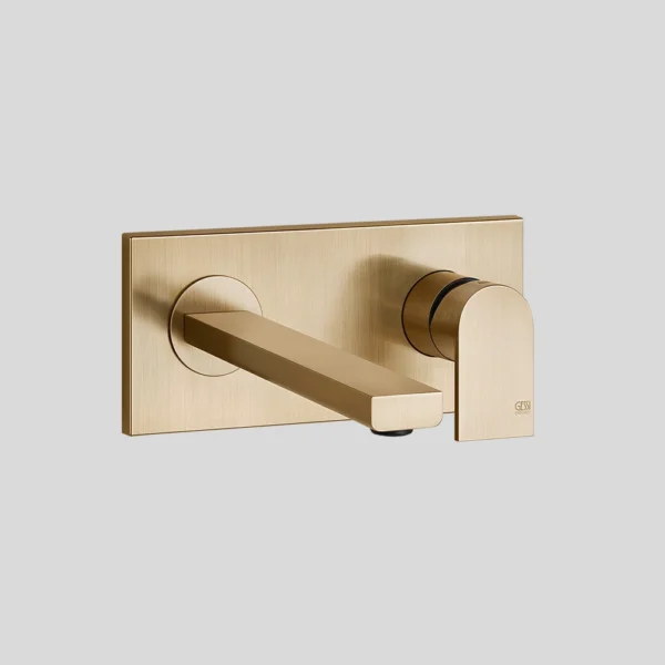 Via Manzoni Wall Mounted Basin Mixer with Short Spout