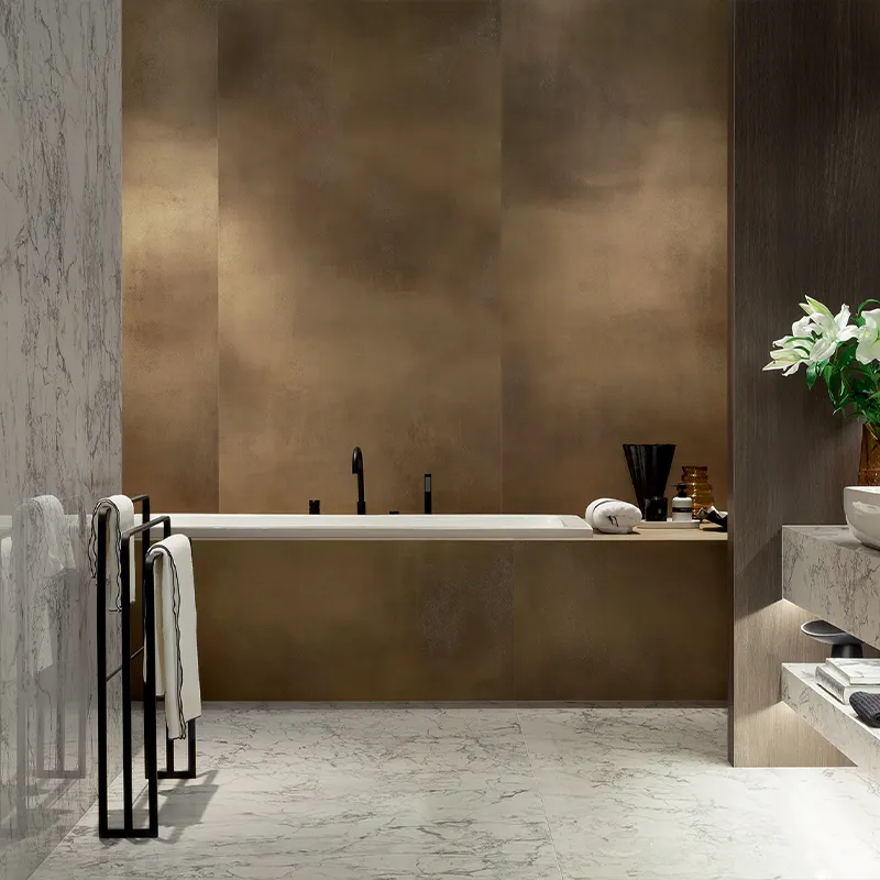 Lounge Metal STR Porcelain Tile Lifestyle 2