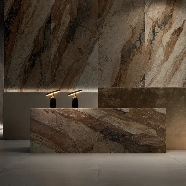 Lounge Stone Brown STR Porcelain Tile Lifestyle 1