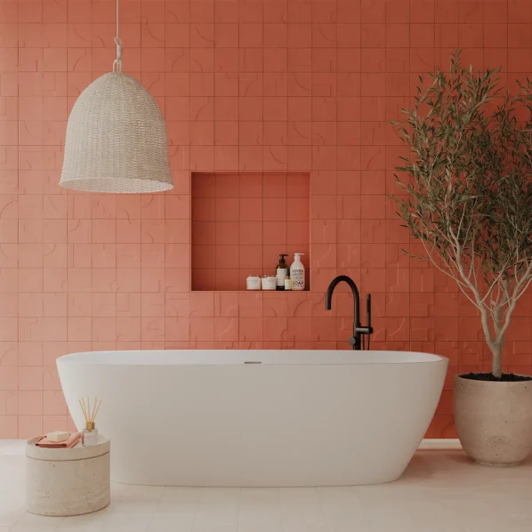 Casbah Terracotta Decor Mix Ceramic Tile Lifestyle Shot 1