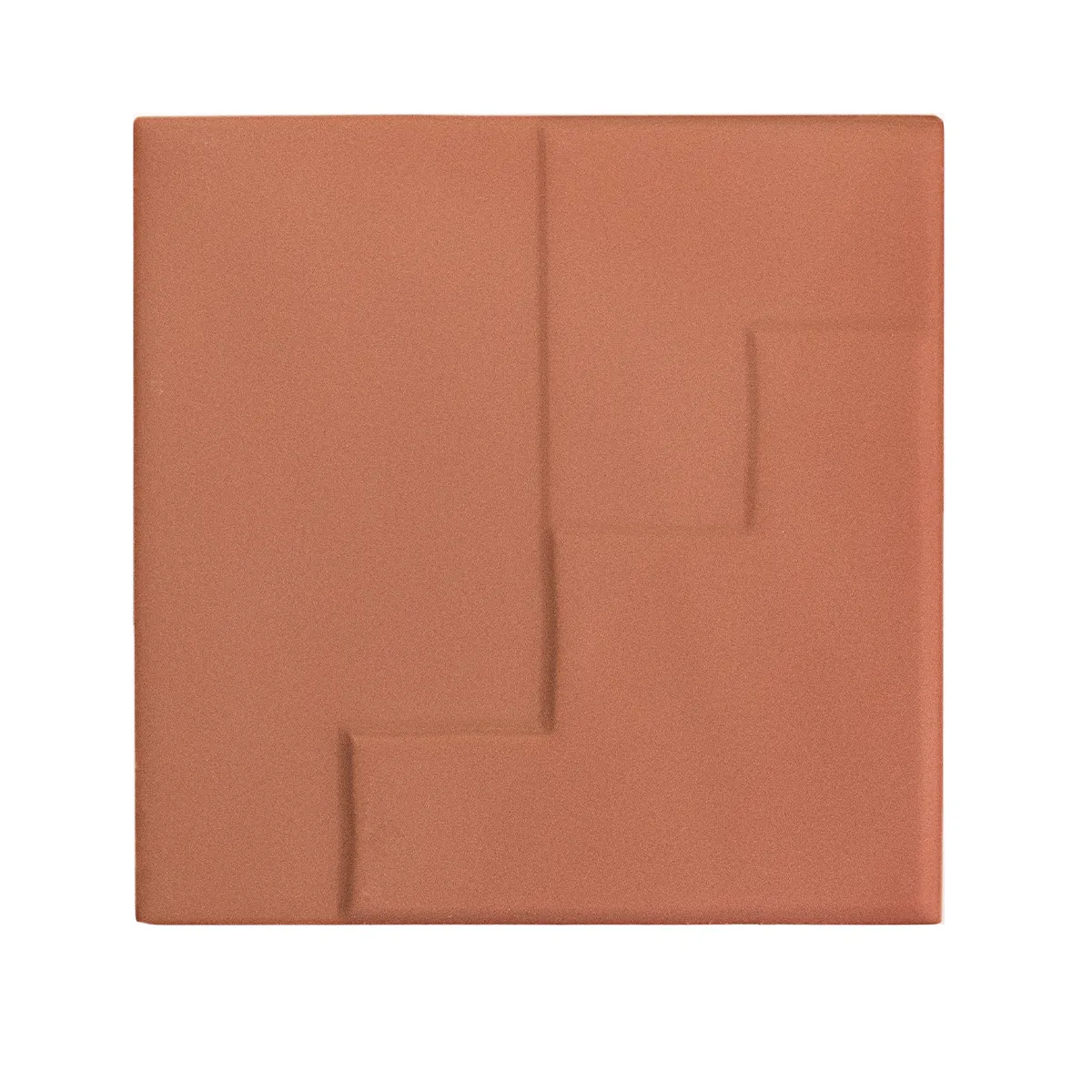 Casbah Terracotta Decor Mix Ceramic Tile With White Surround - 3