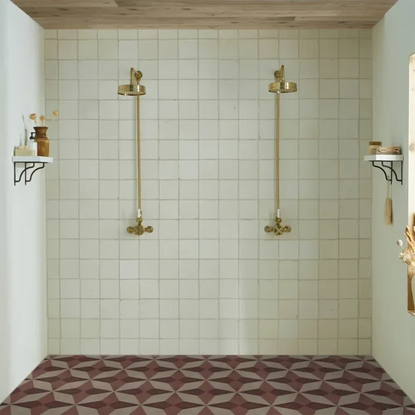 Otura Madder Cement Tile Lifestyle Shot