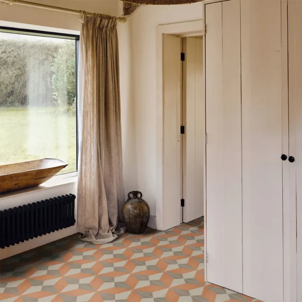 Otura Marigold Cement Tile Lifestyle Shot