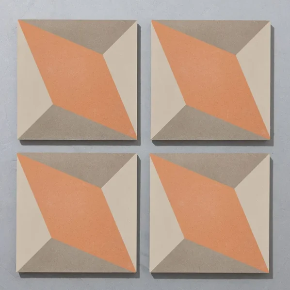 Otura Marigold Cement Tile Multiple Shot With Surround