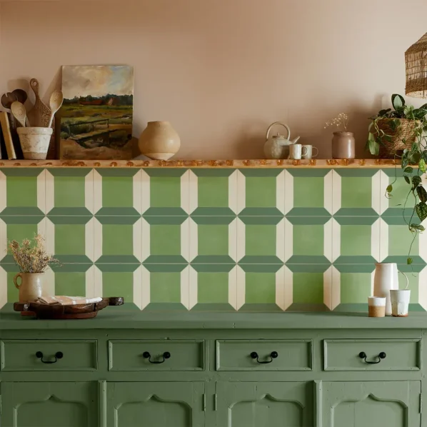 Sanabria Forest Cement Tile Lifestyle Shot