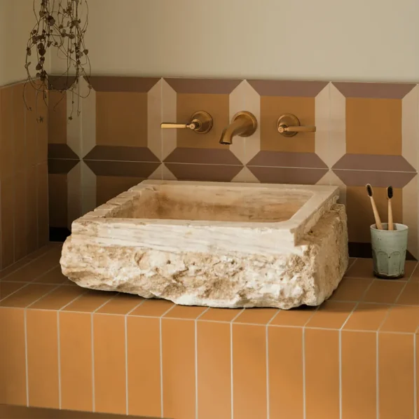Sanabria Marigold Cement Tile Lifestyle Shot