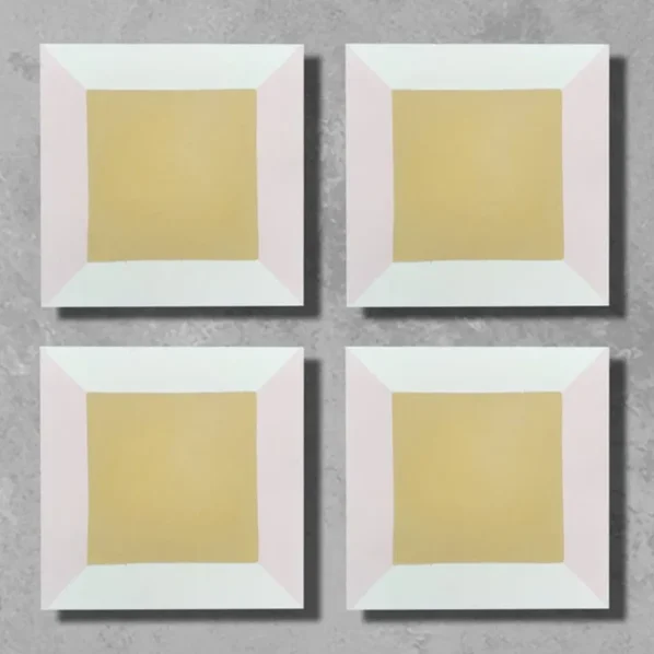 Sanabria Sweet Yellow Cement Tile Multiple Shot With Surround