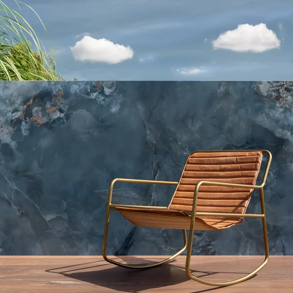 Aqua Navy Polished Porcelain Tile