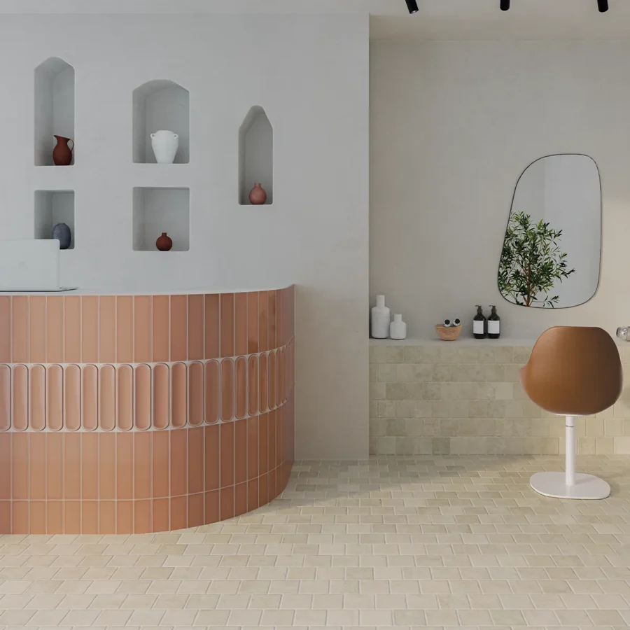 Aquarelle Rectangular Toffee Tile