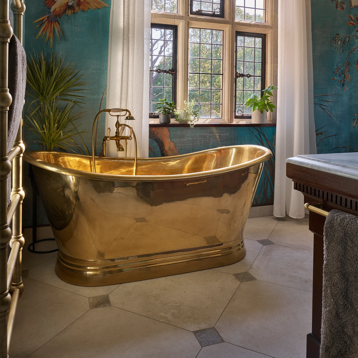 BC Designs Brass Boat Bath Lifestyle Imagery The Orchard 1